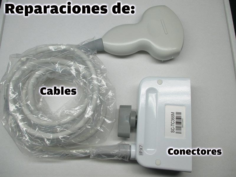 Reparacion de cables y conectores en transductores de ultrasonidos
