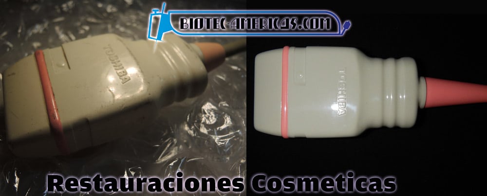 Reparacion cosmeticas en transductores de ultrasonidos