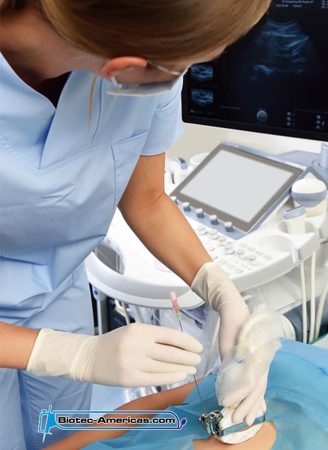 Guía de aguja para ultrasonido GE